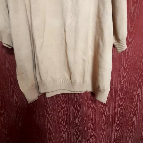 THE DELTA BOX Women's DELTA SIGMA Knit Top Beige/Red Crewneck 4X (XXXXL) NWOT - Picture 5 of 7